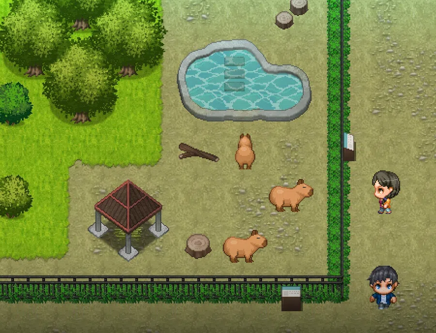 RPG Maker MZ - SERIALGAMES LivingGoodCity Tileset - Small Zoo Set Screenshot 0