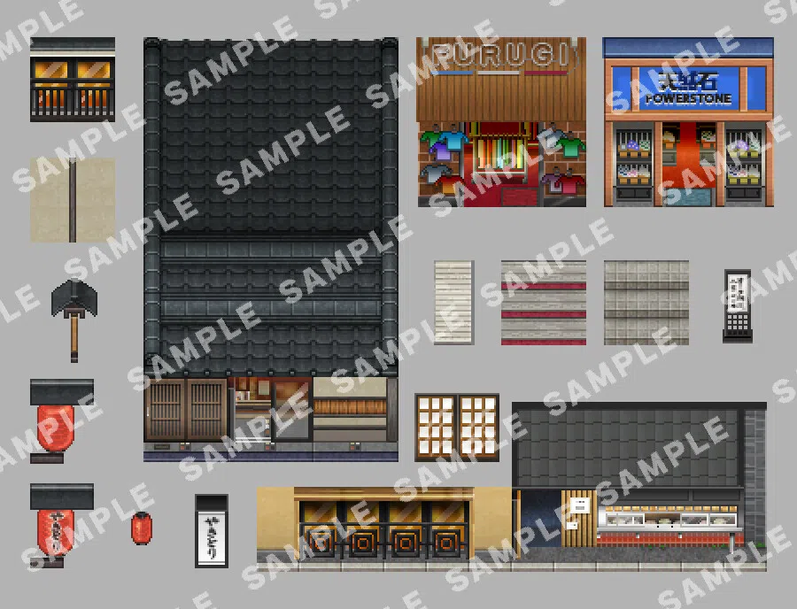 RPG Maker MV - SERIALGAMES LivingGoodCity Tileset - Local Shops Set Screenshot 8