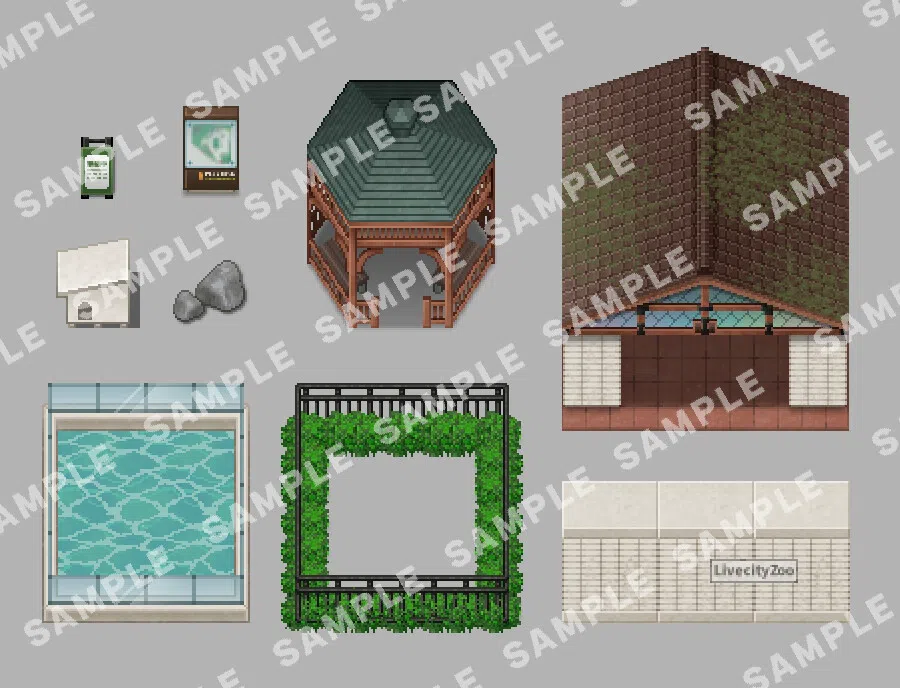 RPG Maker MV - SERIALGAMES LivingGoodCity Tileset - Small Zoo Set Screenshot 8