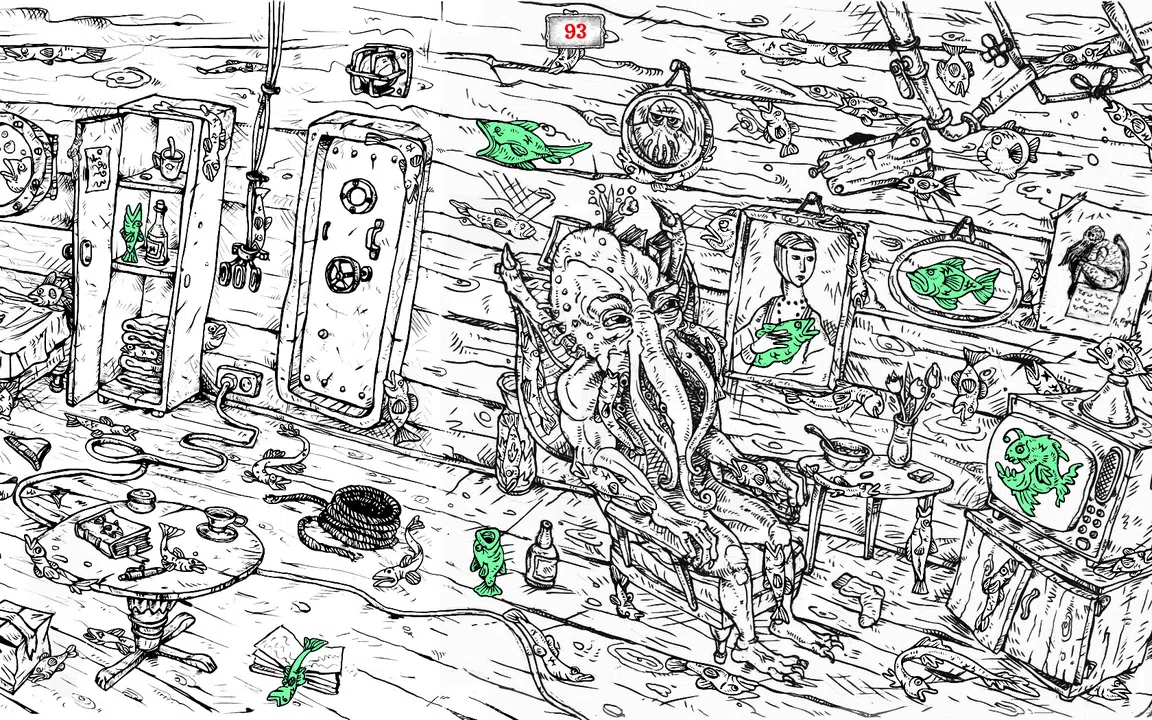 100 hidden Cthulhu fish Screenshot 0