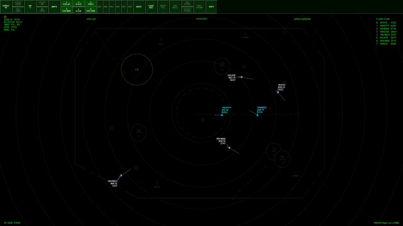 vTERM ATC Simulator Screenshot 3