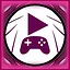 Playing games is hot! icon