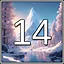Level 14 Completed! icon