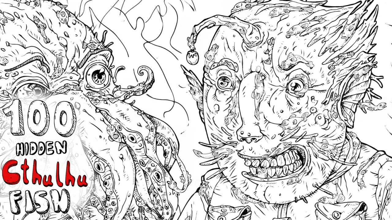 100 hidden Cthulhu fish Demo Screenshot 5