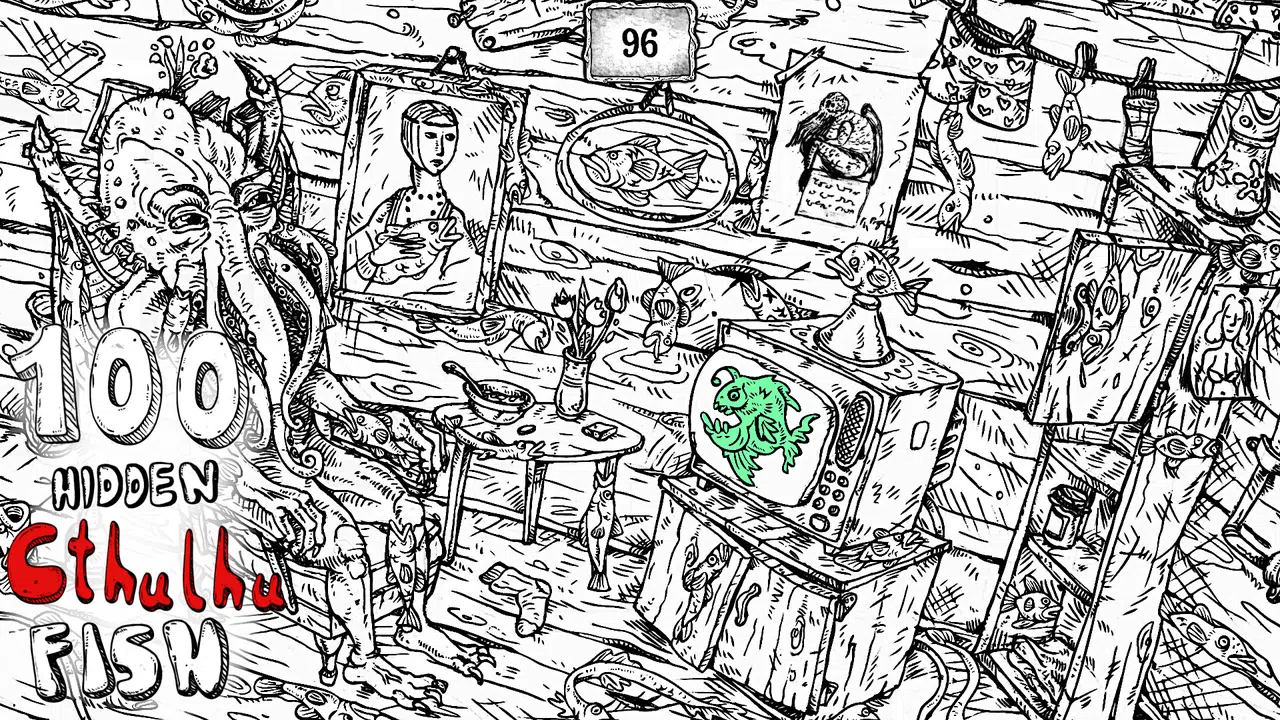 100 hidden Cthulhu fish Demo Screenshot 3