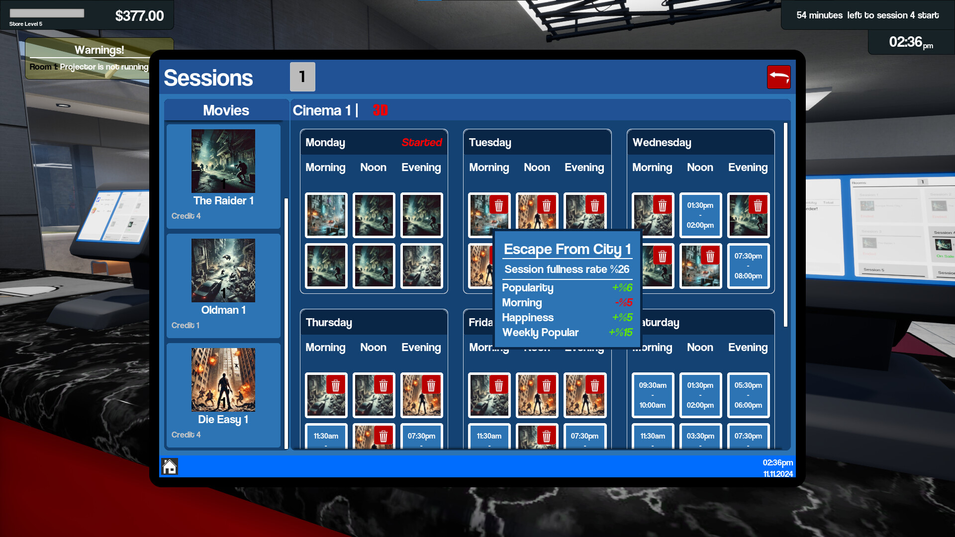 Cinemaster Cinema Simulator Screenshot 6