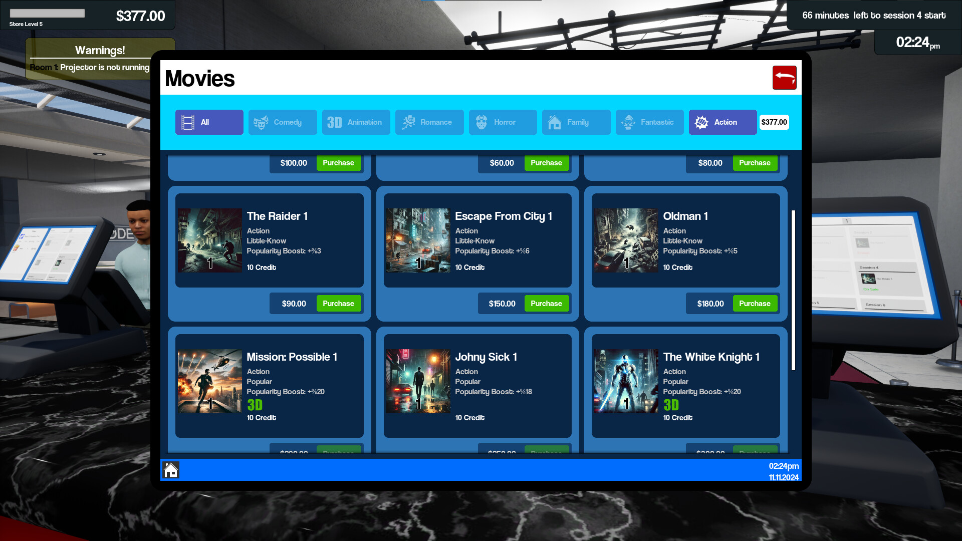 Cinemaster Cinema Simulator Screenshot 5