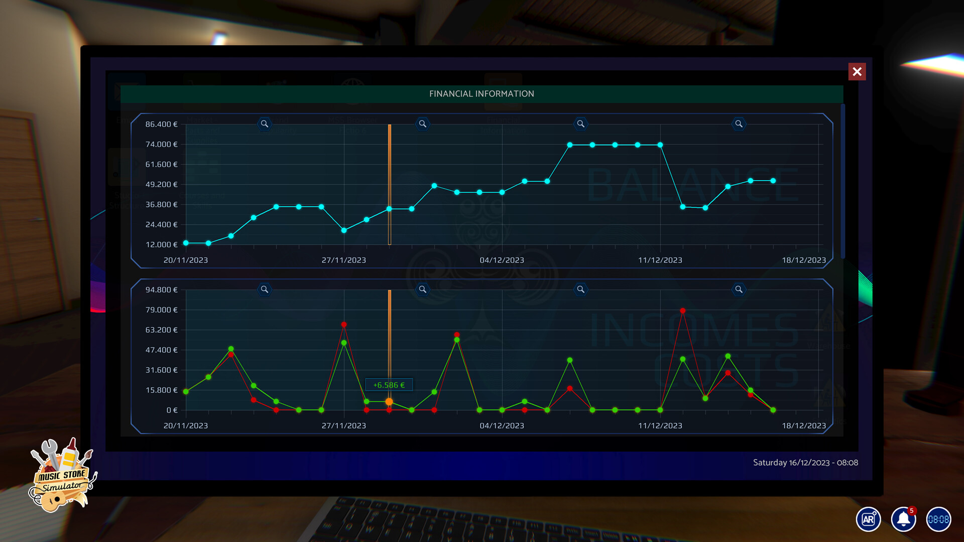Music Store Simulator Screenshot 5