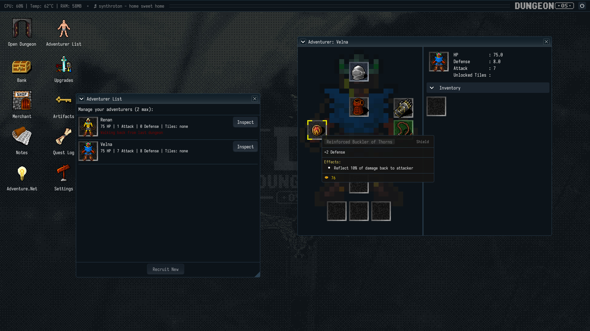 DungeonOS Screenshot 3
