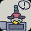 Use the toilet, but leave the door open. icon