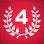 1, 2, 3 and 4 icon