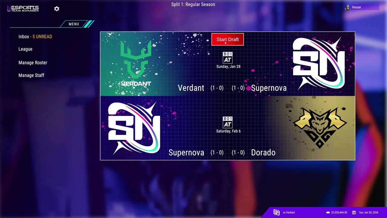 Esports Team Manager Screenshot 1