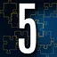 Solve 5 puzzles icon