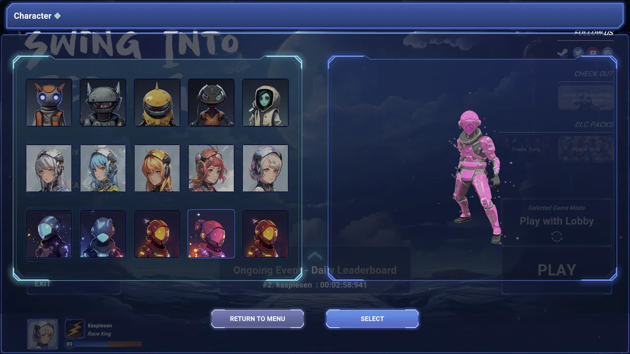 Swing Into Zero-G: Flame Suits Character Bundle Screenshot 4