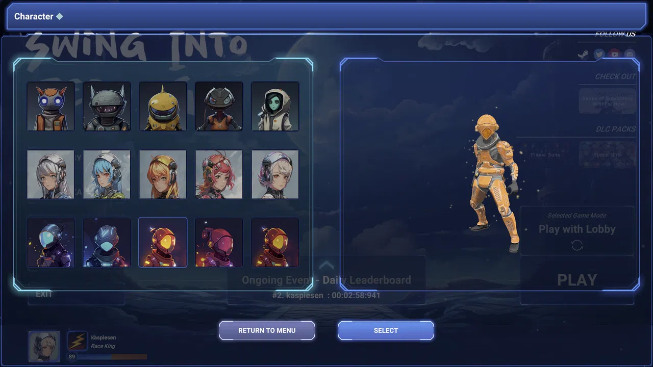 Swing Into Zero-G: Flame Suits Character Bundle Screenshot 2