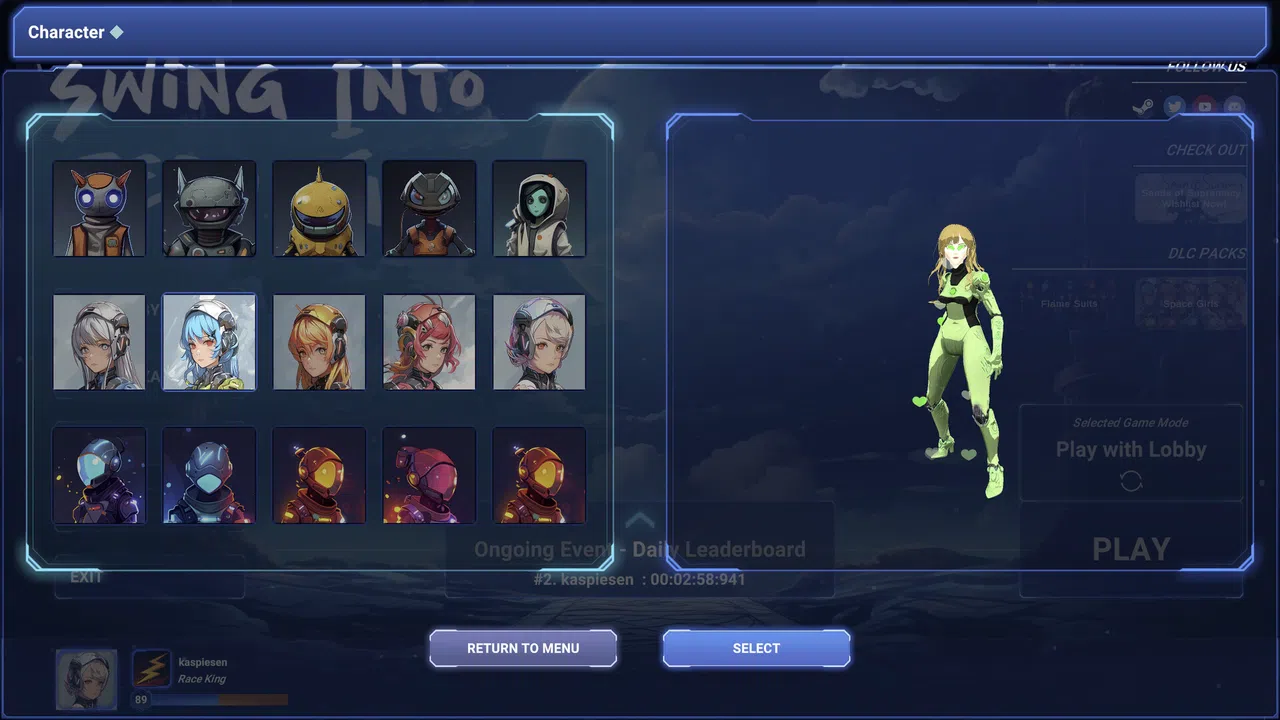 Swing Into Zero-G: Space Girls Character Bundle Screenshot 3