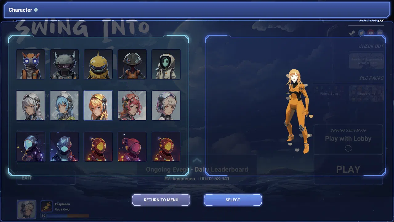 Swing Into Zero-G: Space Girls Character Bundle Screenshot 2