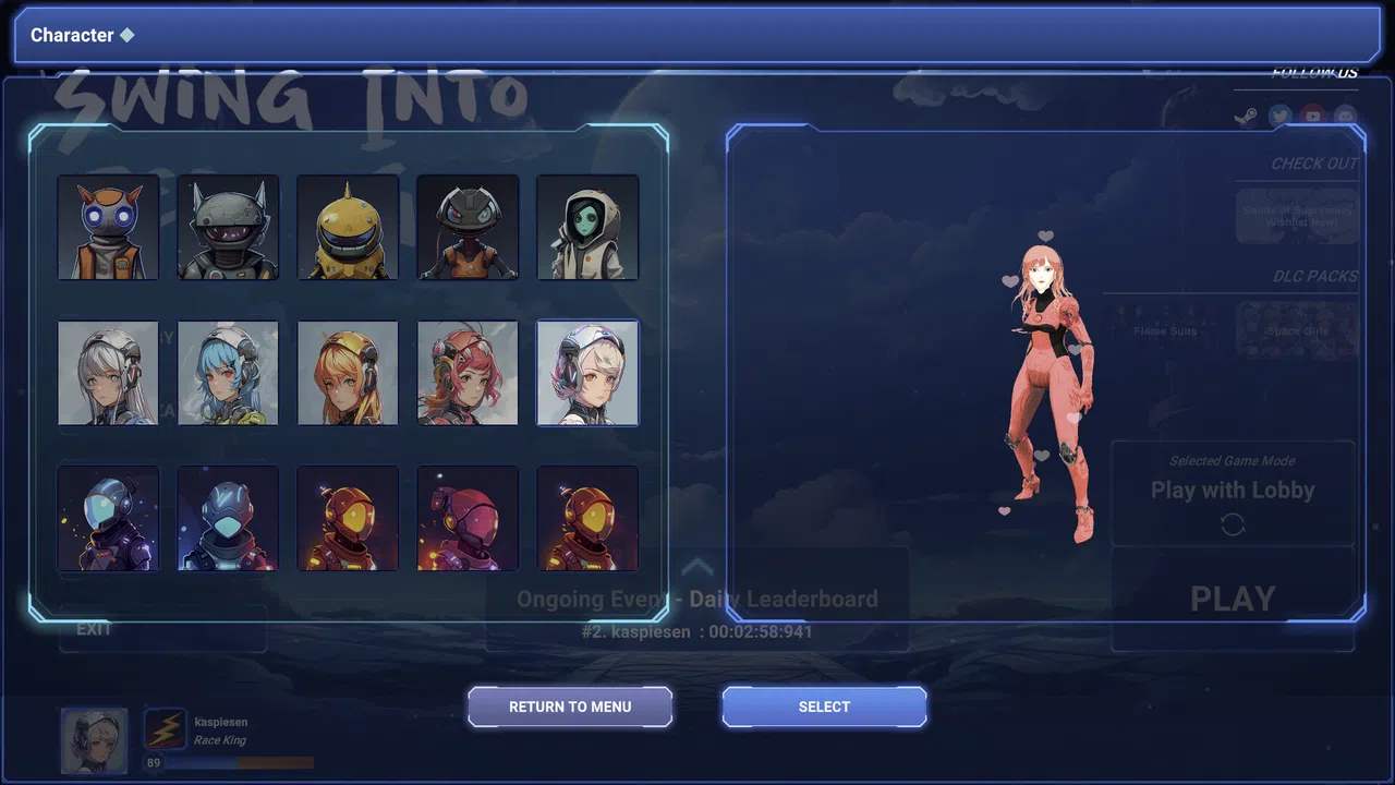 Swing Into Zero-G: Space Girls Character Bundle Screenshot 4