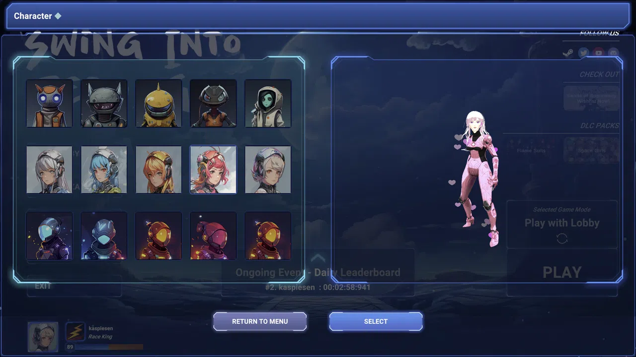 Swing Into Zero-G: Space Girls Character Bundle Screenshot 0