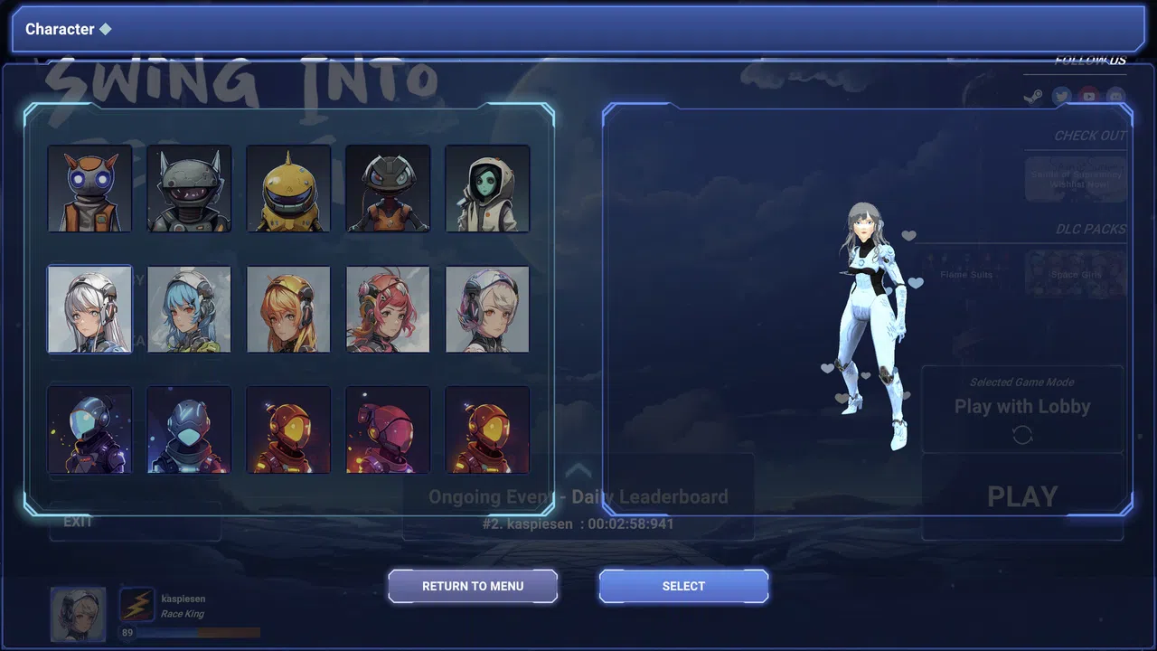 Swing Into Zero-G: Space Girls Character Bundle Screenshot 1
