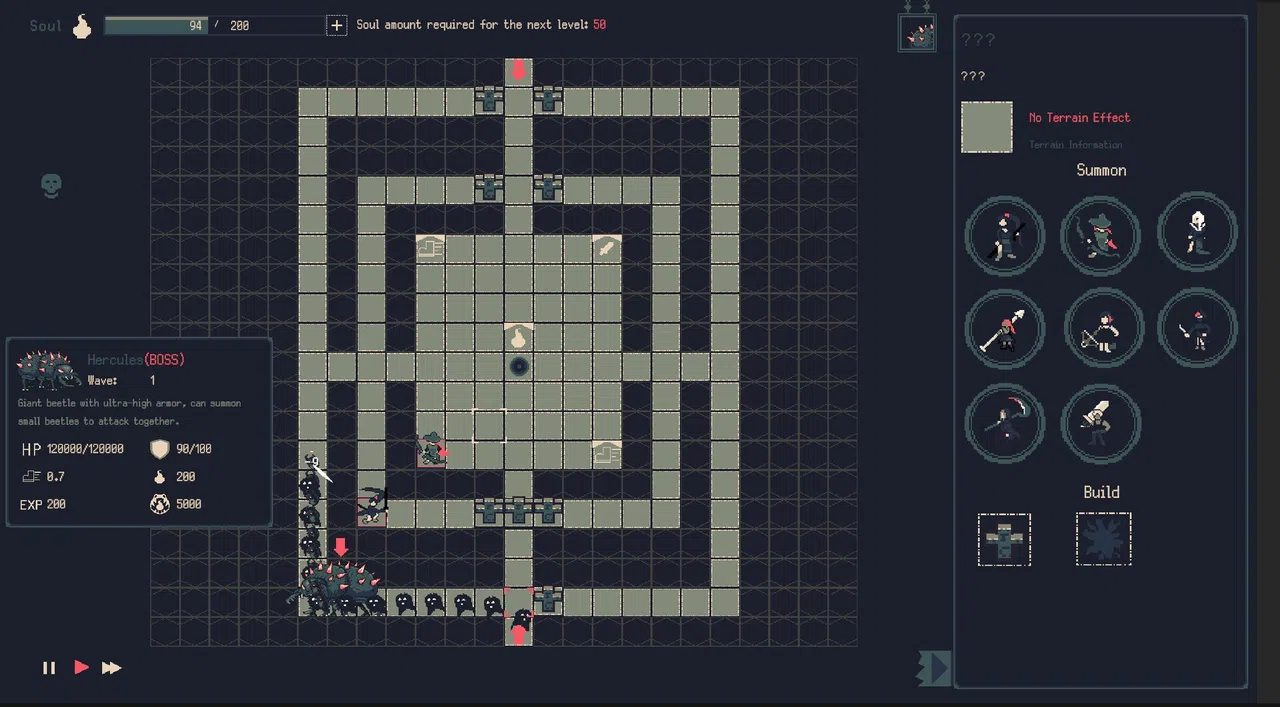 Dead Soul TowerDefense:Shadow Labyrinth Screenshot 1