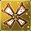 Golden blades icon