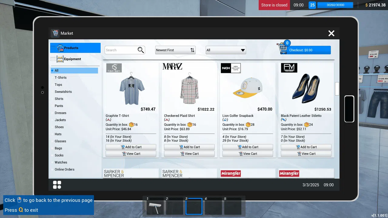 Retail Company Simulator Screenshot 1