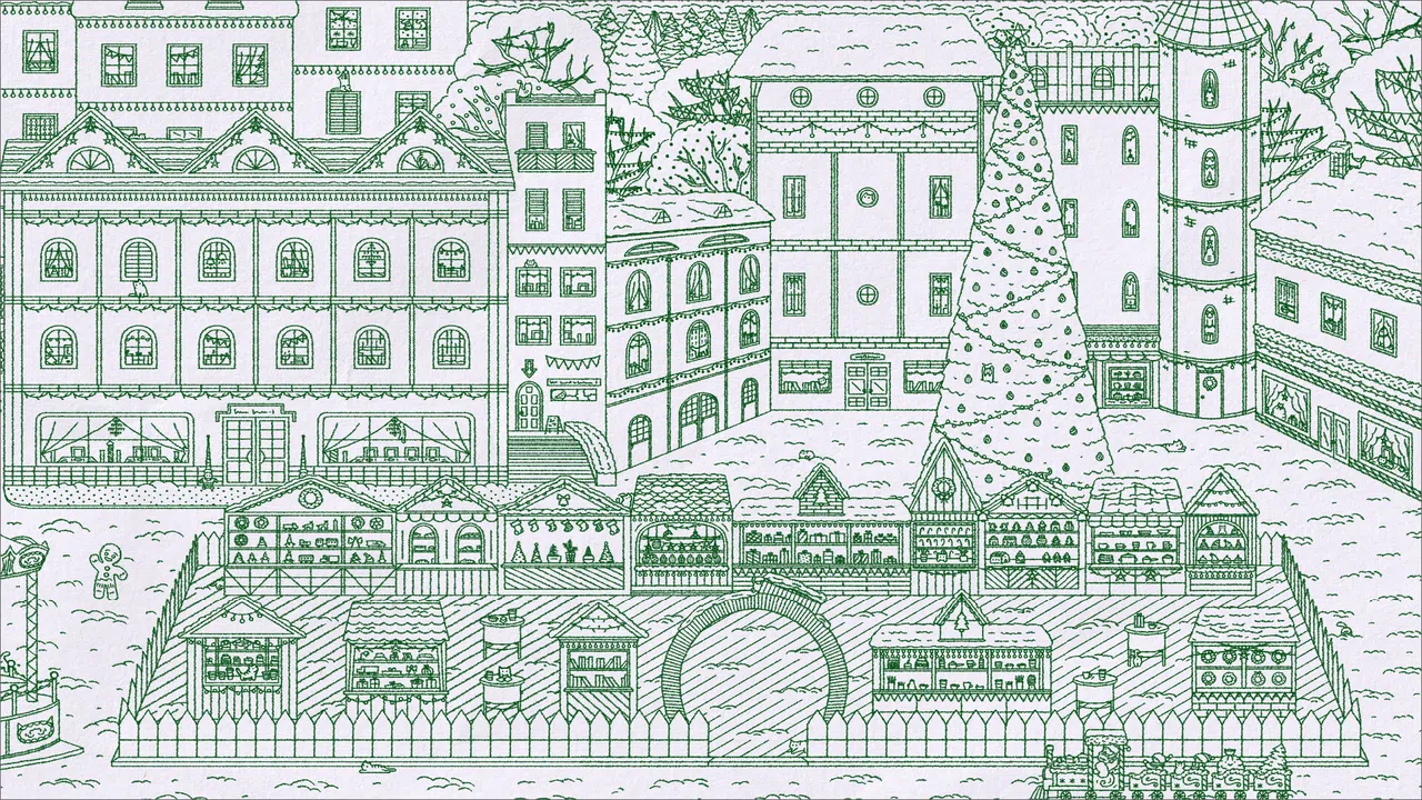 Doodle Cats: Christmas Mystery Screenshot 0