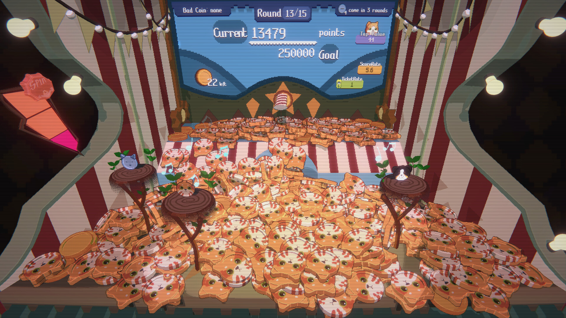 RACCOIN: Coin Pusher Roguelike Screenshot 2