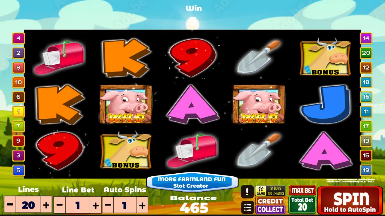 More Panda Slot Creator - Farmland Fun Theme Addon Screenshot 0