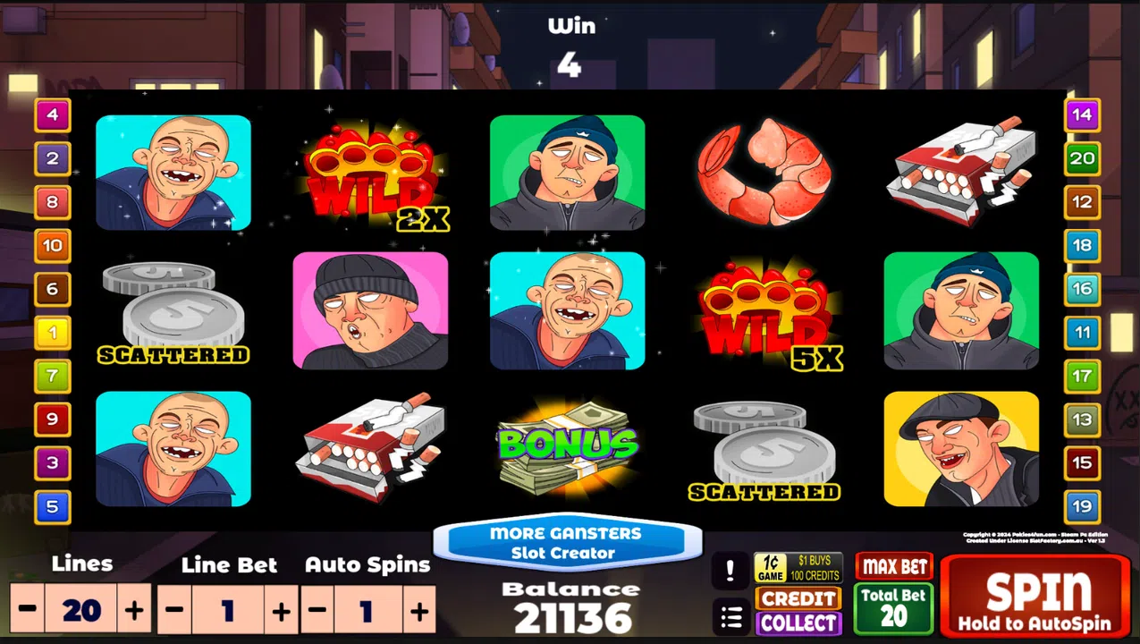 More Gangsters Slot Creator - Gangsters Theme Addon Screenshot 0