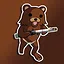 A bear with a gun! icon