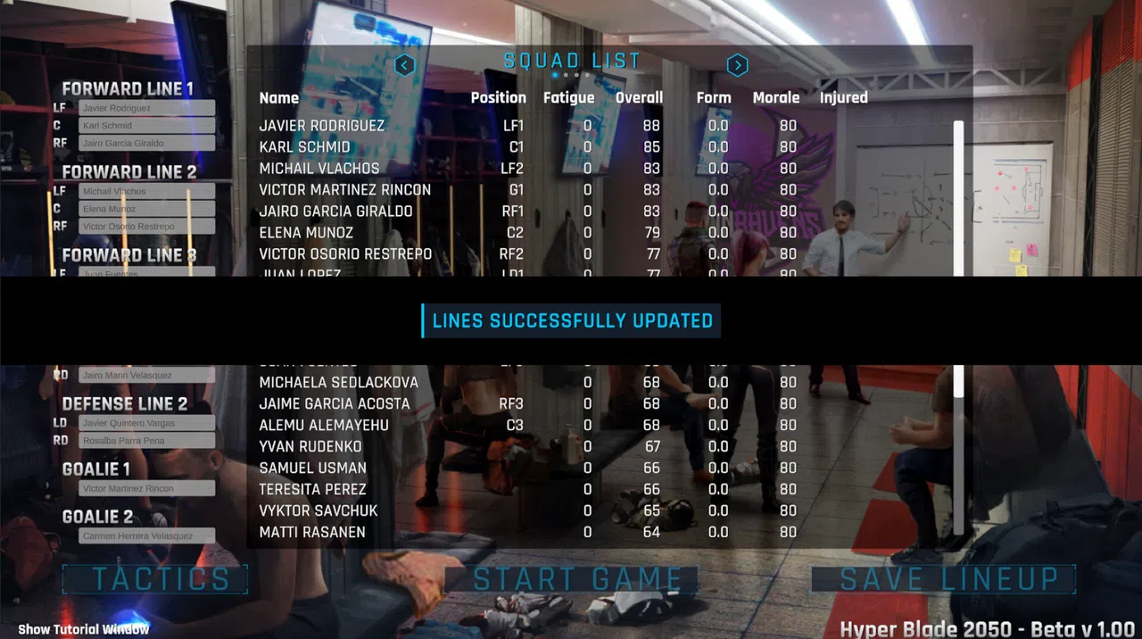 HyperBlade 2050 - Dystopian Sports Manager Screenshot 1