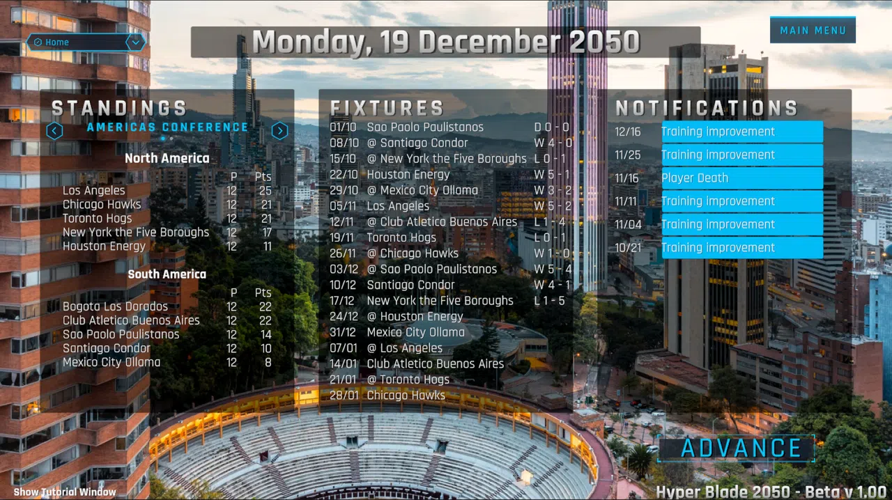 HyperBlade 2050 - Dystopian Sports Manager Screenshot 3