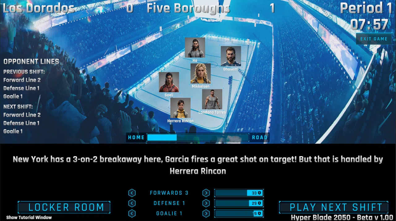 HyperBlade 2050 - Dystopian Sports Manager Screenshot 2