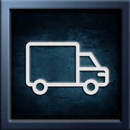 Suspicious van icon