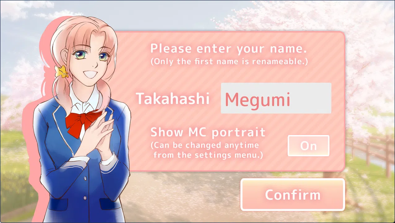 MY DEAR☆LOVE: A Shojo-Inspired Otome Sim/Visual Novel (Demo) Screenshot 1