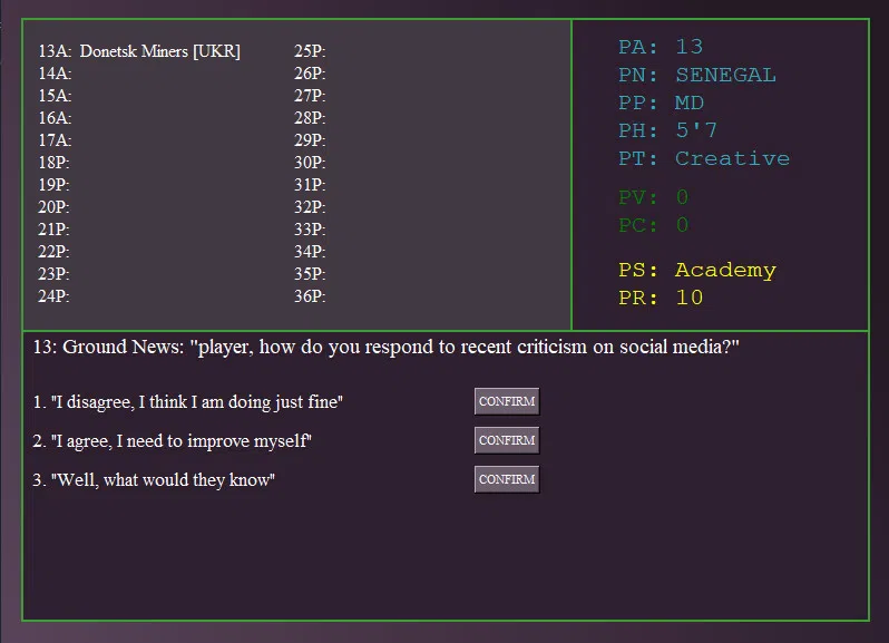 FootCareer ULT Demo Screenshot 1
