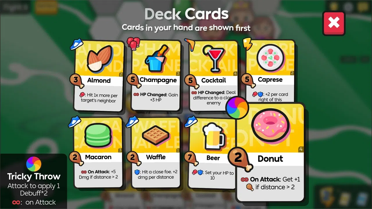 Food Fight Fiesta Demo: Multi-Use Cards Screenshot 1