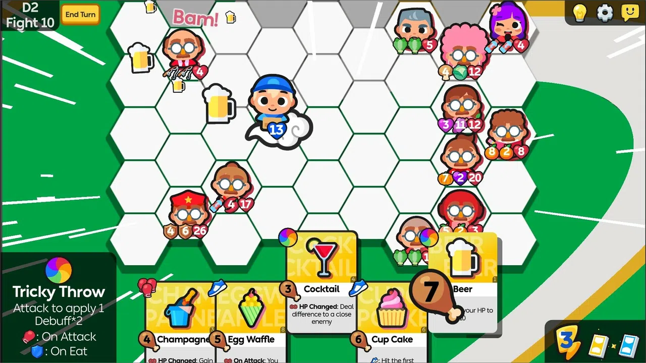 Food Fight Fiesta Demo: Multi-Use Cards Screenshot 4