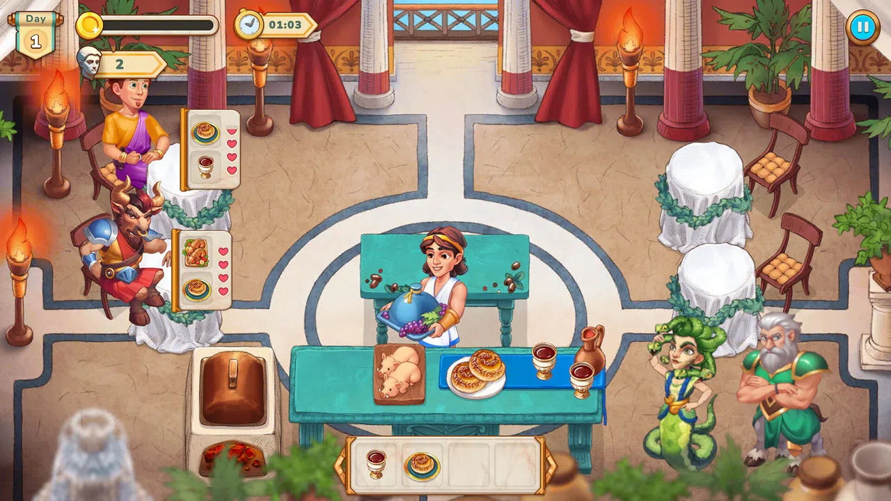 Greek Kitchen Frenzy: Dionysus Screenshot 3
