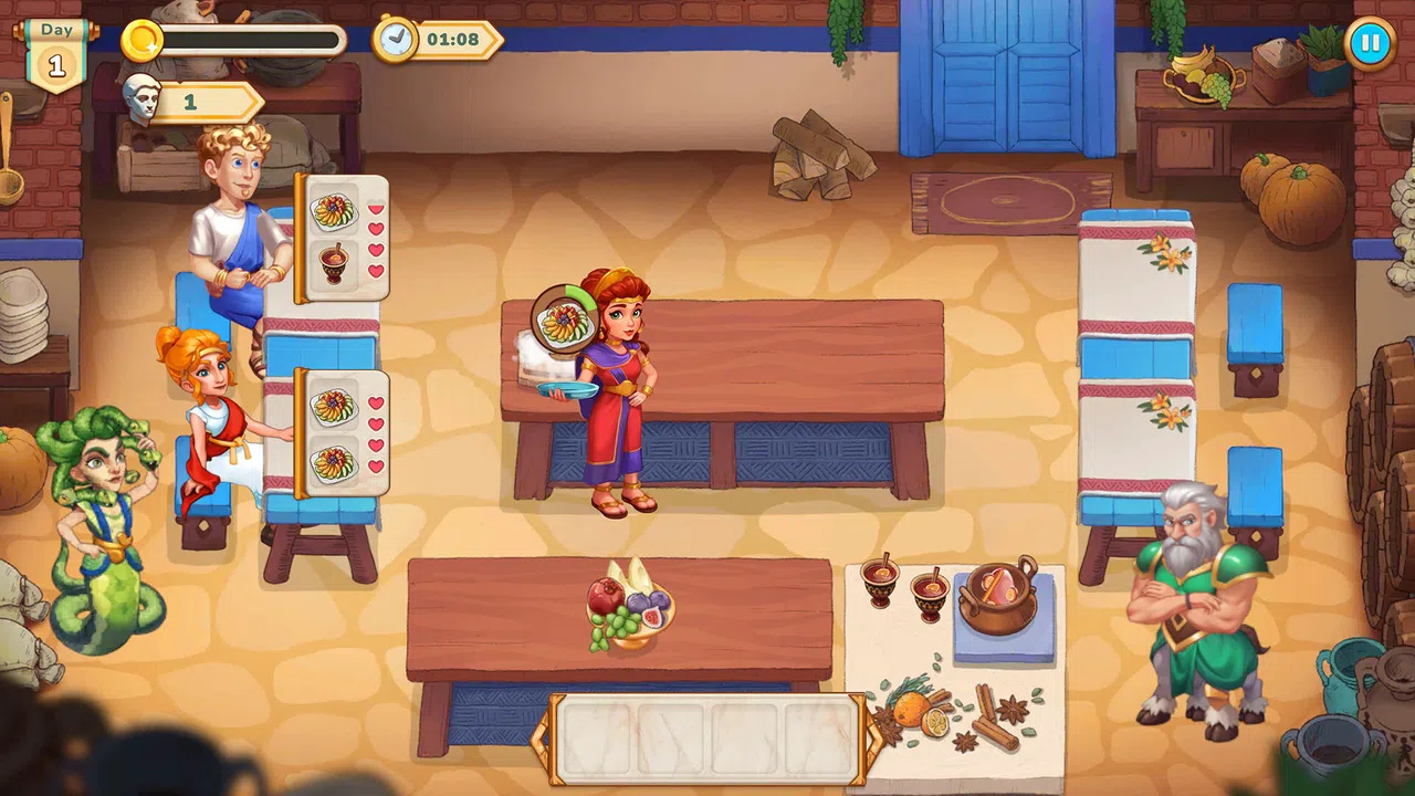 Greek Kitchen Frenzy: Dionysus Screenshot 2