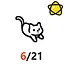 6/21 cat icon
