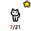 7/21 cat icon