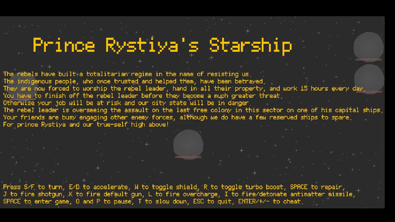 Prince Rystiya's Starship Screenshot 0