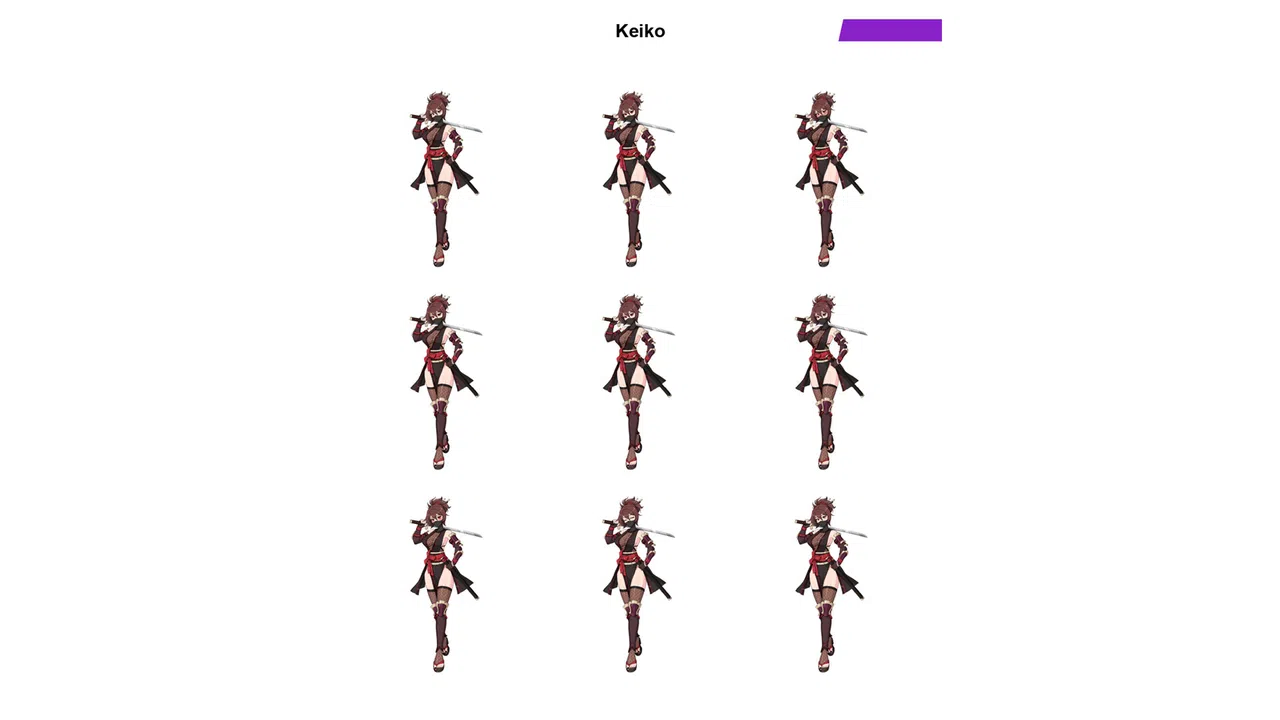 Kunoichi Keiko: Adult Art Pack Screenshot 1