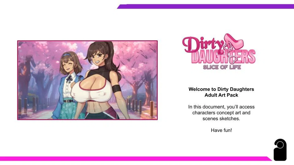 Dirty Daughters: Adult Art Pack Screenshot 1