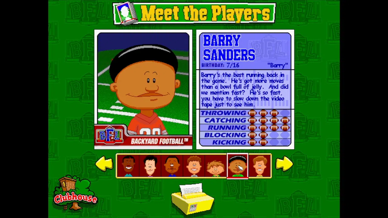 Backyard Football '99 Screenshot 1