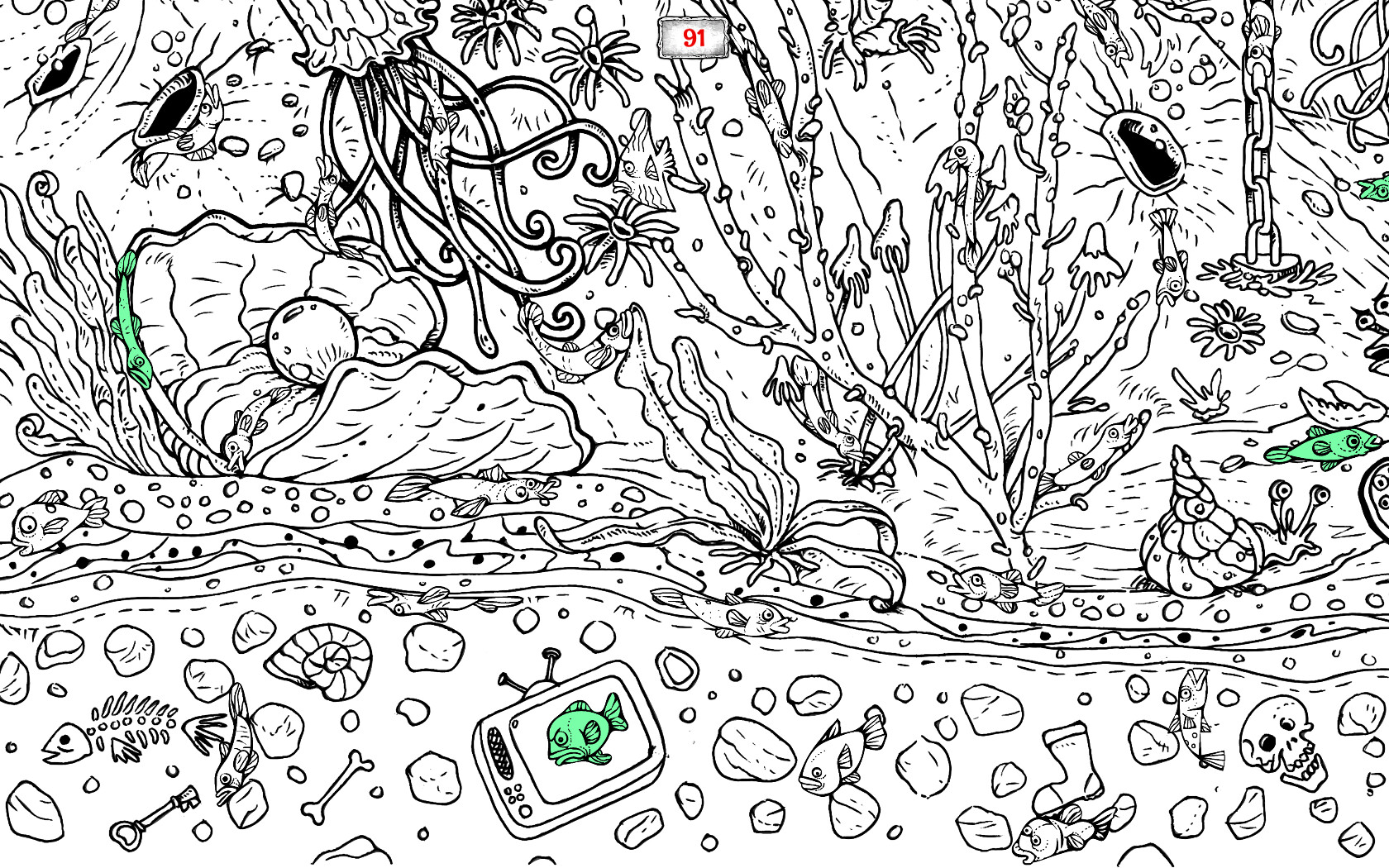 100 hidden Cthulhu fish 2 Screenshot 5