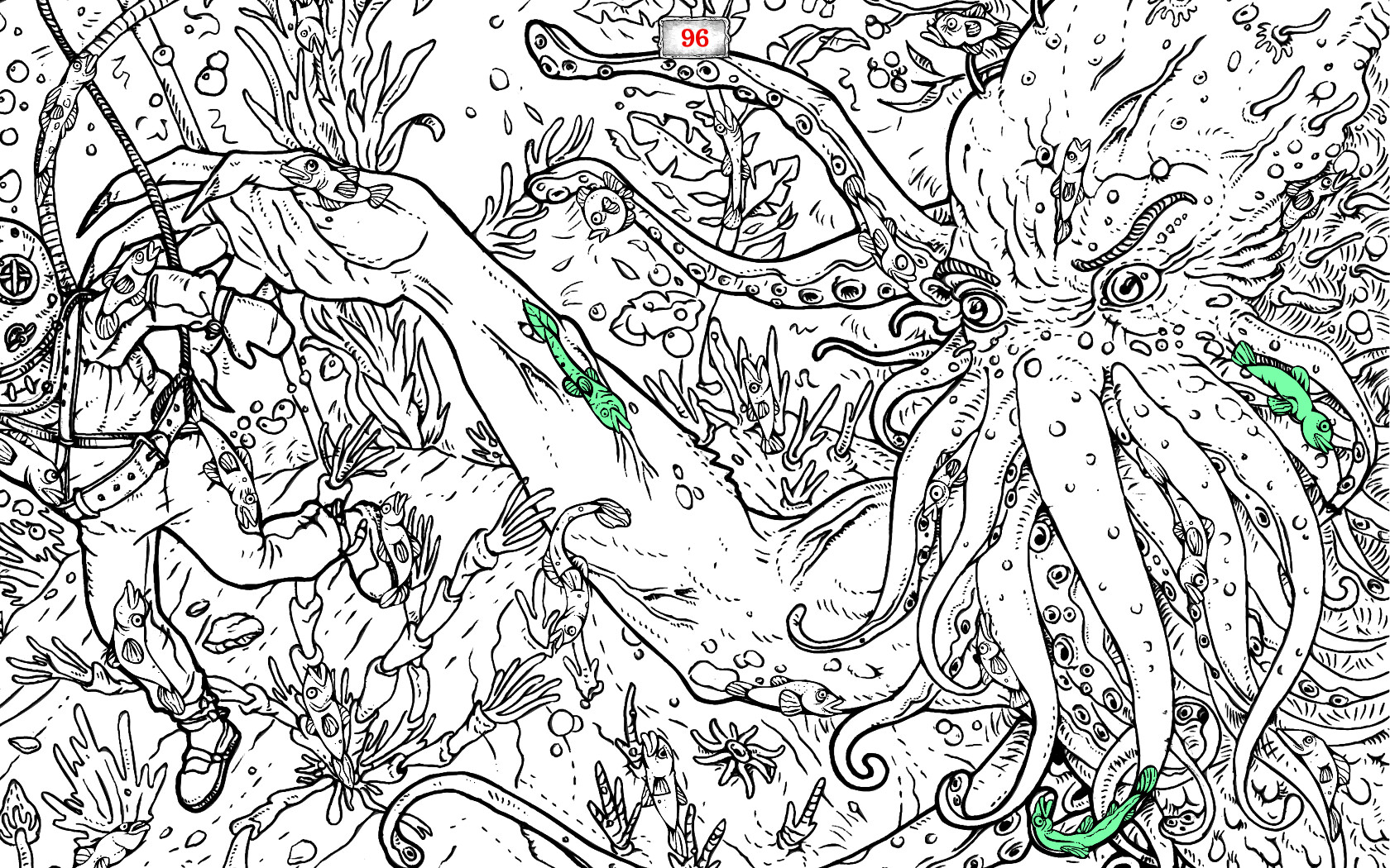 100 hidden Cthulhu fish 2 Screenshot 0